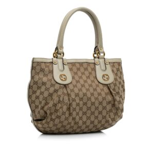 Brown Gucci GG Canvas Scarlett Tote Bag | Luna Bags