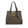 Brown Louis Vuitton Damier Ebene Hampstead MM Tote Bag | Luna Bags - Image 14