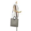 Gray Gucci GG Supreme Convertible Soft Tote Satchel | Luna Bags - Image 8