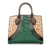 Green Louis Vuitton Monogram Leopard Print Calfskin Corduroy City Steamer PM Satchel | Luna Bags - Image 3