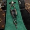 Green Louis Vuitton Monogram Leopard Print Calfskin Corduroy City Steamer PM Satchel | Luna Bags - Image 8