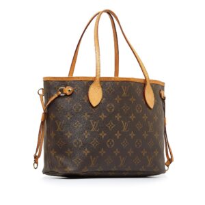 Brown Louis Vuitton Monogram Neverfull PM Tote Bag | Luna Bags