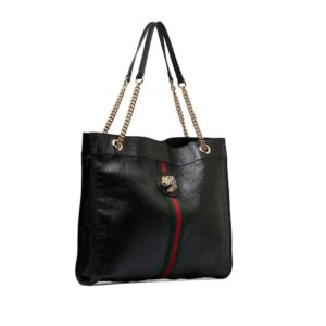 Black Gucci Large Rajah Tote Bag | Luna Bags