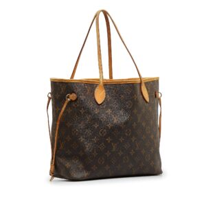 Brown Louis Vuitton Monogram Neverfull MM Tote Bag | Luna Bags
