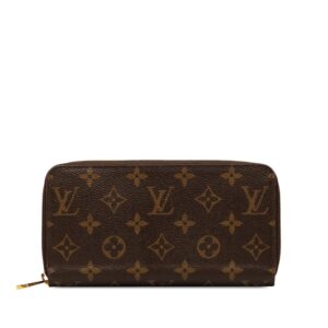 Brown Louis Vuitton Monogram Zippy Wallet | Luna Bags