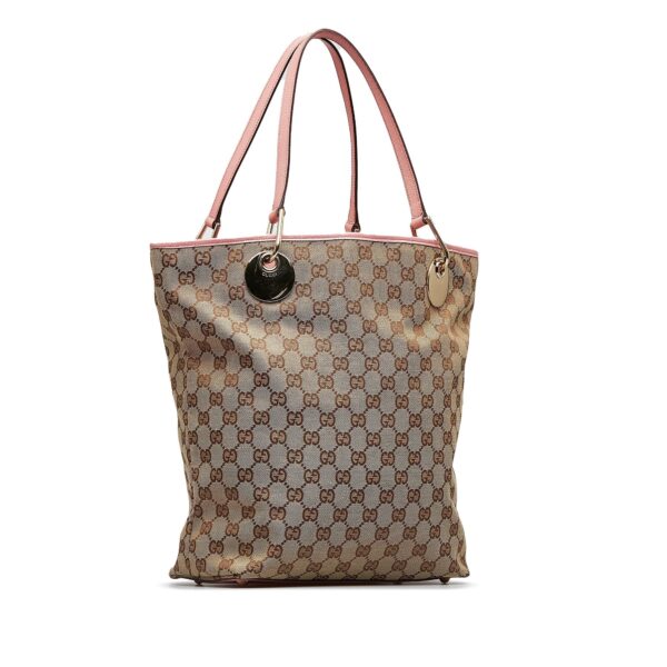 Brown Gucci GG Canvas Eclipse Tote Bag | Luna Bags