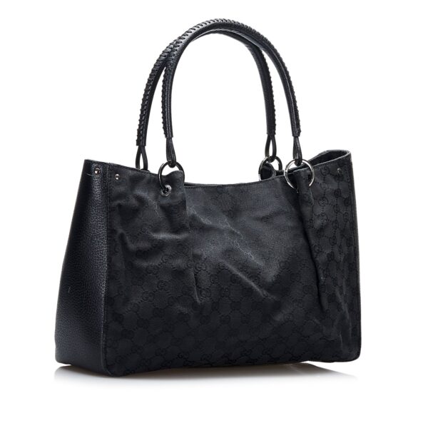 Black Gucci GG Canvas Tote Bag | Luna Bags