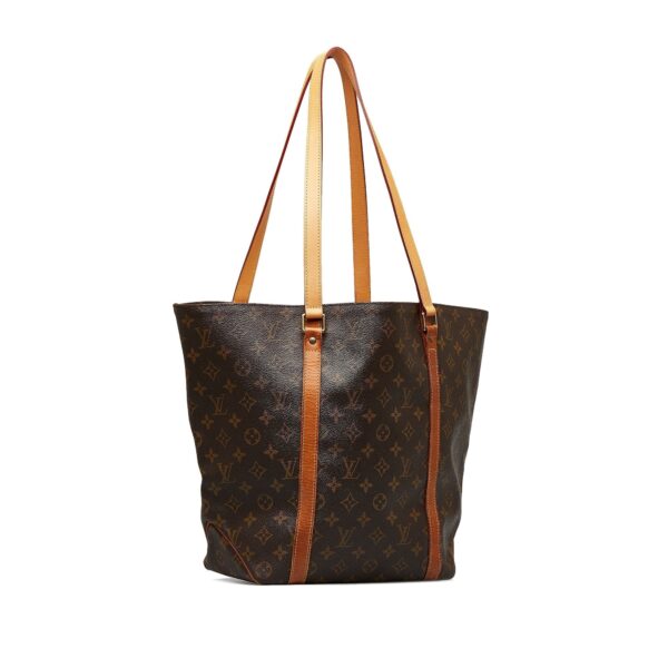 Brown Louis Vuitton Monogram Sac Shopping Tote Bag | Luna Bags