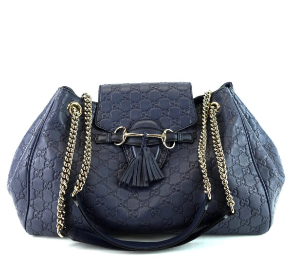 Emily Large Guccissima Leather Flap Bag | Luna Bags