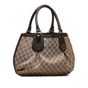 Brown Gucci GG Canvas Tote Bag | Luna Bags