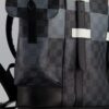 *Limited Edition* Louis Vuitton Christopher Backpack Bag in Black and White Damier Canvas with Silver Hardware | Luna Bags - Image 7