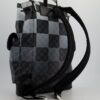 *Limited Edition* Louis Vuitton Christopher Backpack Bag in Black and White Damier Canvas with Silver Hardware | Luna Bags - Image 5