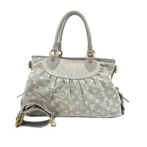 Gray Louis Vuitton Monogram Denim Neo Cabby MM Satchel | Luna Bags