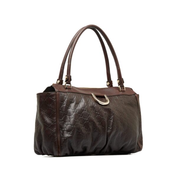 Brown Gucci Guccissima Abbey D-Ring Tote Bag | Luna Bags