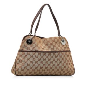 Brown Gucci GG Canvas Eclipse Tote Bag | Luna Bags