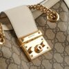 Deal of The Week - Gucci Small Padlock Shoulder Bag GG Supreme/White | Luna Bags - Image 7