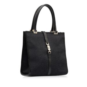 Black Gucci GG Canvas Jackie Tote Bag | Luna Bags