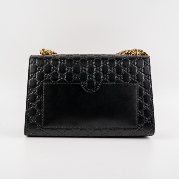 Deal of The Week - Gucci Padlock Medium Signature Shoulder Bag Black | Luna Bags