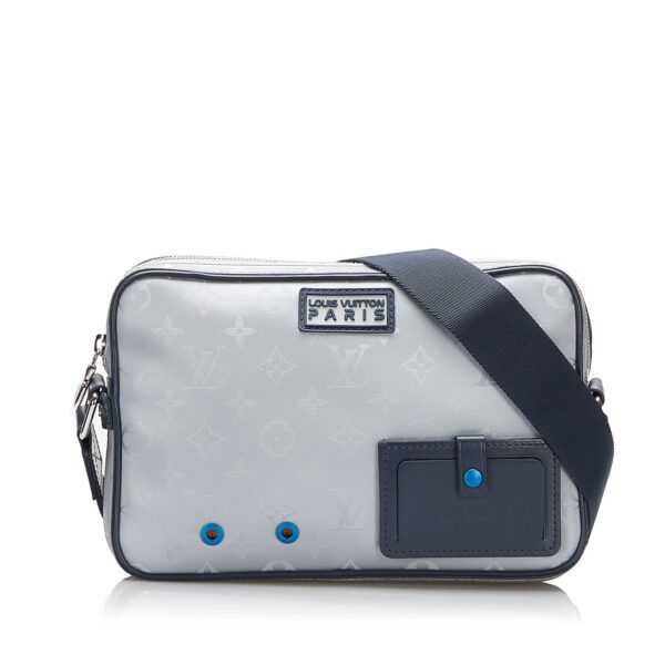 Gray Louis Vuitton Monogram Satellite Alpha Messenger Crossbody Bag | Luna Bags