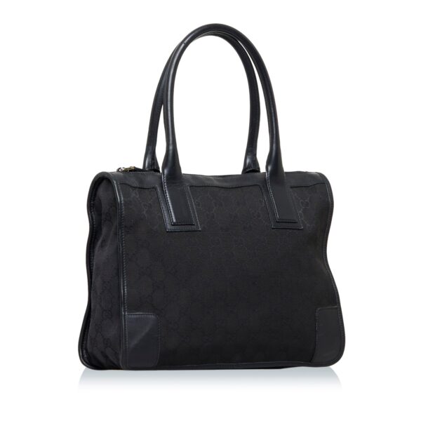 Black Gucci GG Canvas Tote | Luna Bags