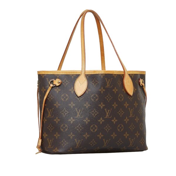 Brown Louis Vuitton Monogram Neverfull PM Tote Bag | Luna Bags