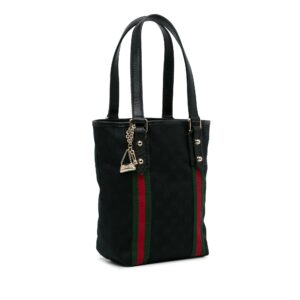 Black Gucci GG Canvas Jolicoeur Tote Bag | Luna Bags