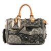 Gray Louis Vuitton Monogram Denim Patchwork Speedy 30 Boston Bag | Luna Bags - Image 14