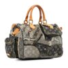 Gray Louis Vuitton Monogram Denim Patchwork Speedy 30 Boston Bag | Luna Bags - Image 2