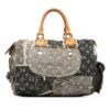 Gray Louis Vuitton Monogram Denim Patchwork Speedy 30 Boston Bag | Luna Bags - Image 3