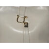 Early, Gucci, Jackie supple off-white colored leather XL hobo style shoulder bag with a gold horse-bit closure and accents, and two settings for the strap's length | Luna Bags - Image 3