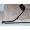 1970's -1980's Gucci Navy Blue Micro Guccissima Print Coated Canvas & Navy Leather Vintage XL Envelope Clutch | Luna Bags - Image 4
