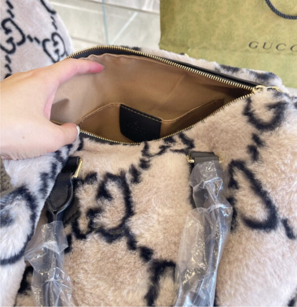 Fur Gucci woman handbag | Luna Bags