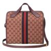 (WMNS) GUCCI Logo Stripe Webbing Canvas Large Capacity travel handbag Unisex / Red Classic 565224-9Y9MT-9864 | Luna Bags - Image 5
