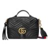 (WMNS) GUCCI GG Marmont Leather Shoulder Bag Black 498100-DTDPT-8975 | Luna Bags - Image 5