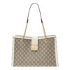 (WMNS) GUCCI Padlock Middle-Sized BackBag White/Brown 479197-KHNKG-9761 | Luna Bags - Image 6