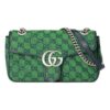 (WMNS) GUCCI Leather GG Marmont Multicolor Logo Single-Shoulder Bag Small Green/Blue 443497-2UZCN-3368 | Luna Bags - Image 10