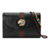 (WMNS) GUCCI Rajah Enamel Tiger Head Stripe Webbing Leather Chain Shoulder Messenger Bag Black Retro 564697-0OLKX-8389 | Luna Bags - Image 7