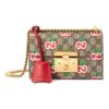 (WMNS) GUCCI Padlock Logo Single-Shoulder Bag Small Brown/Red 409487-2EVEG-8646 | Luna Bags - Image 6