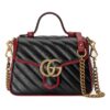 (WMNS) GUCCI GG Marmont Series mini hand Bag Single Shoulder Bag Black 583571-0OLFX-8277 | Luna Bags - Image 6