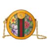 (WMNS) GUCCI Ophidia Flowers Printing Logo Stripe Webbing Canvas Chain Shoulder Messenger Bag Mini / Yellow / Multi-Color 550618-92YAC-9781 | Luna Bags - Image 7