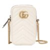 (WMNS) GUCCI GG Marmont Gold Logo Leather Chain Shoulder Messenger Bag Mini White Classic 598597-DTDCT-9022 | Luna Bags - Image 6