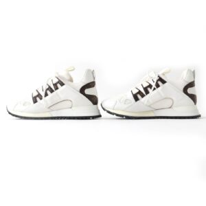 LOUIS VUITTON sneakers PVC White brown Runaway line 38 | Luna Bags