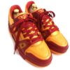 LOUIS VUITTON sneakers leather Orange red LV trainer line 6 1/2 | Luna Bags - Image 2