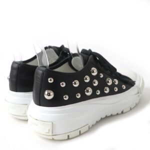 LOUIS VUITTON sneakers Main: Leather Black White Squad Line Yayoi Kusama Women 40 Used | Luna Bags