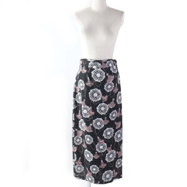 HERMES Wrap skirt 2E0312D2 silk multicolor liquetis Aquarelle 36 | Luna Bags
