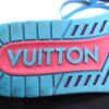 LOUIS VUITTON sneakers 1A9JWJ Suede, Fabric, Rhinestone Blue purple LV Trainer Line 8 | Luna Bags - Image 13