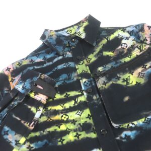 LOUIS VUITTON Denim Jacket 1A9A3S Main: 100% cotton Black type Multicolor mens M Used | Luna Bags