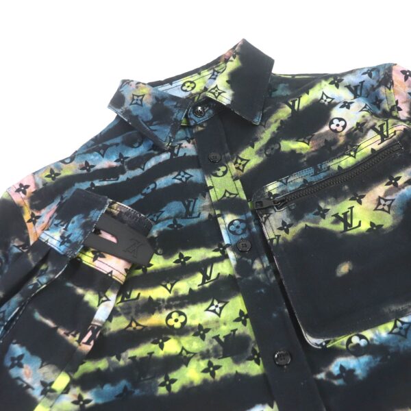 LOUIS VUITTON Denim Jacket 1A9A3S Main: 100% cotton Black type Multicolor mens M Used | Luna Bags