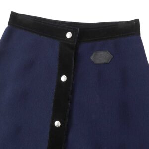 LOUIS VUITTON skirt wool Navy black S | Luna Bags