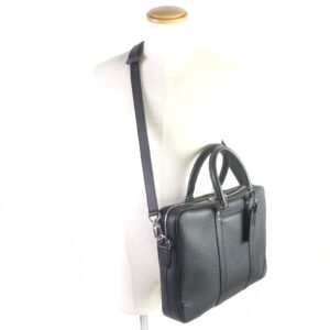 LOUIS VUITTON Briefcase M30975 Taiga Leather black Taiga Porte Documan Voyagej | Luna Bags